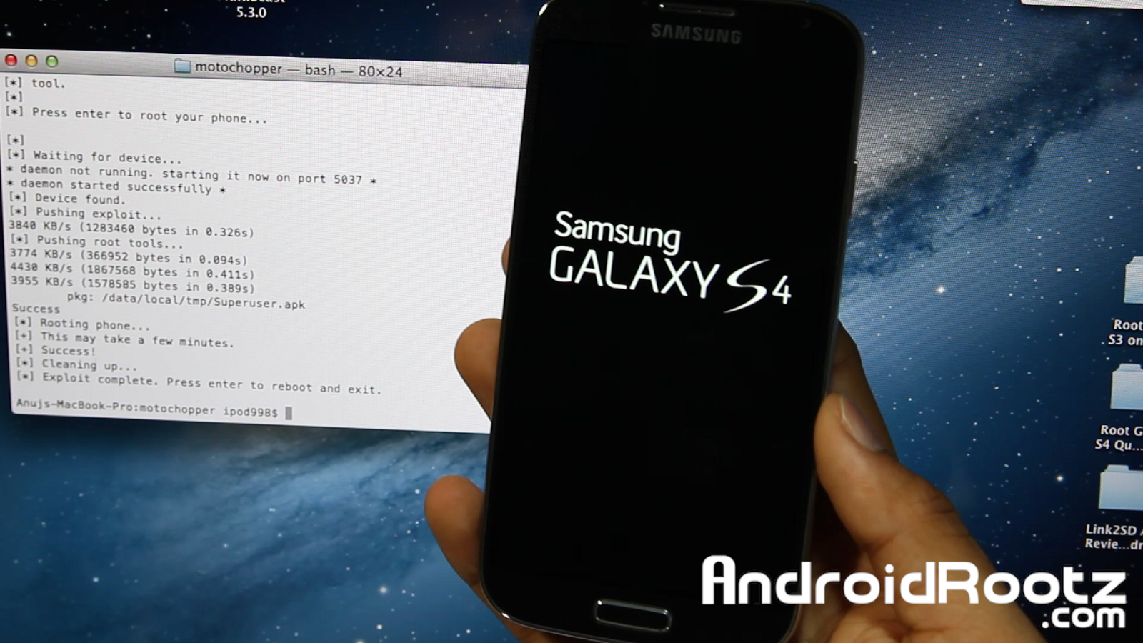 Option 1. Root Samsung Galaxy S4 with MotoChopper
